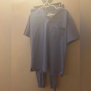 Men’s Jogger Scrubs - Light Blue - Tapered leg (Size M)